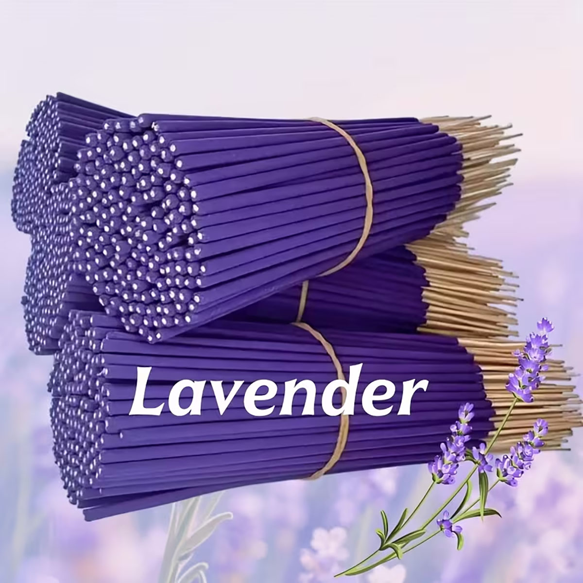 Uv Inhibitor Candle - Lavendel Premium Aromatherapie-Räucherstäbchen, 8 Stück. 66