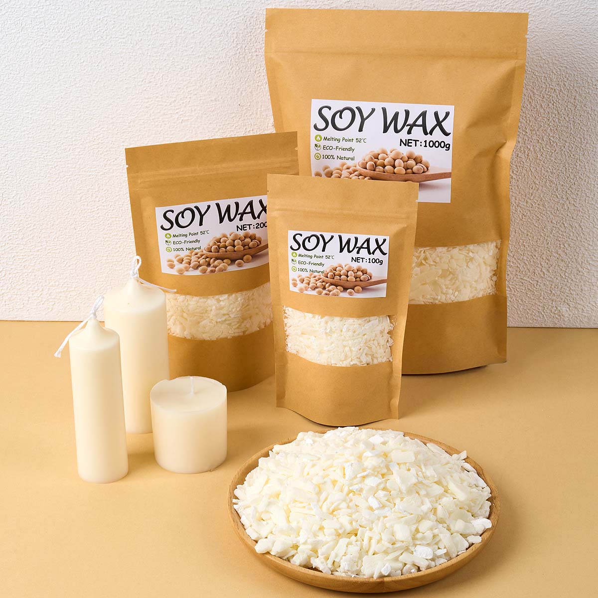 1 Pfund reinweißes Sojawachs f – Candle Making Kit Bewertung und Preis