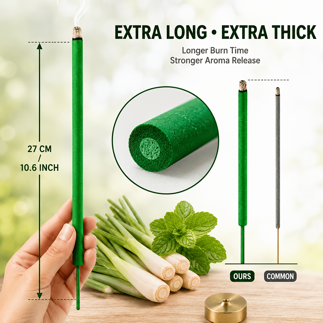 Extra dicke Citronella-Räucher – Uv Inhibitor Candle Bewertung und Preis